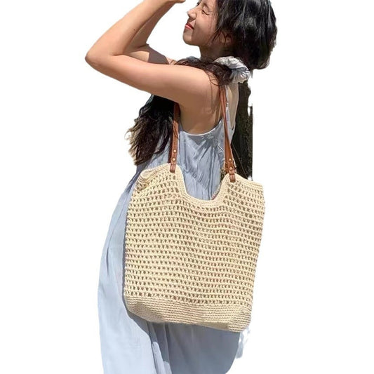 Woven Seaside Holiday Large Capacity Shoulder Bag