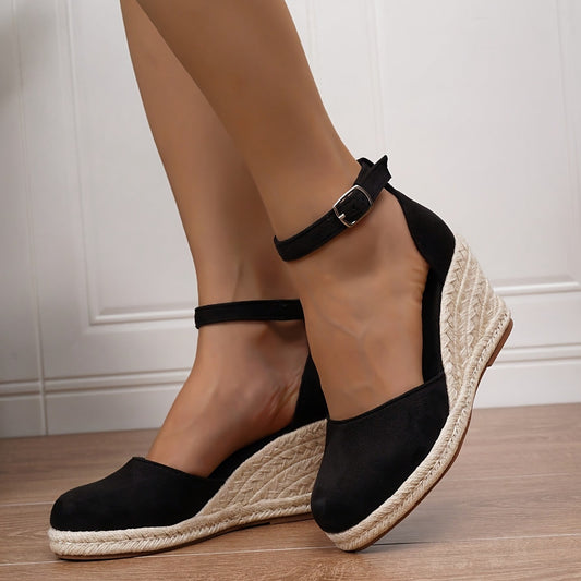 Women's Versatile Casual Canvas Wedge Sandals - Outfit Emporium