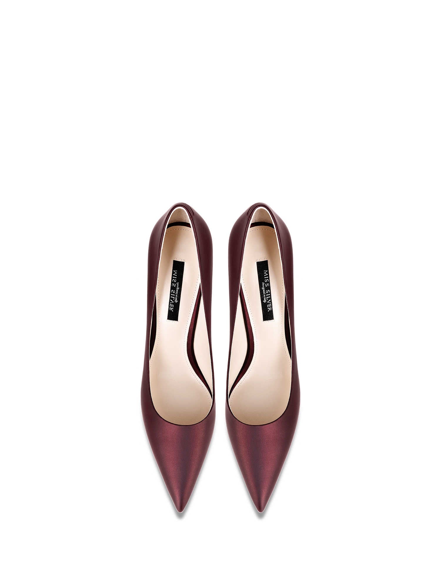 Women's Stiletto Heel Leather Pumps - Outfit Emporium
