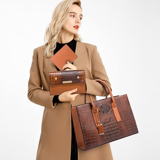 Women's Handbag Shoulder Bag Three-piece Set - Outfit Emporium