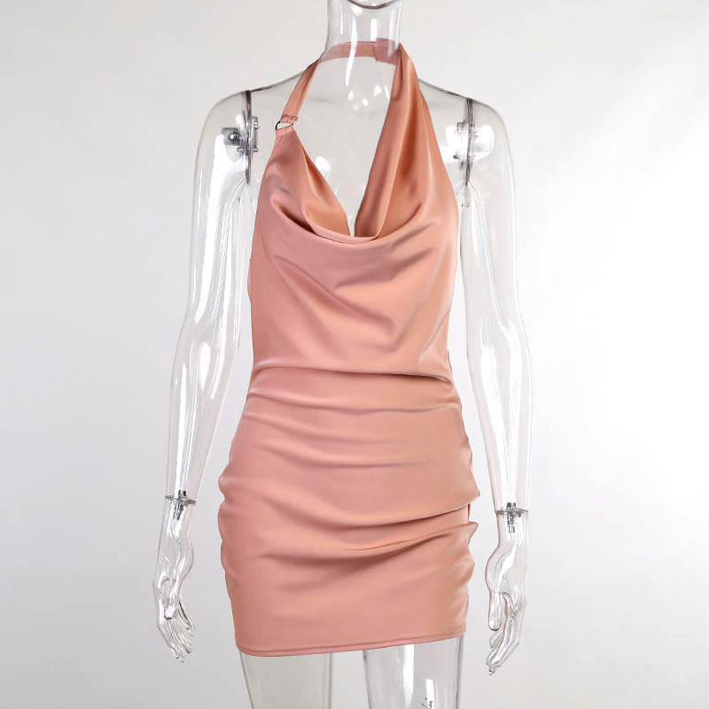 V Neck Backless Mini Sleeveless Party Dress - Outfit Emporium