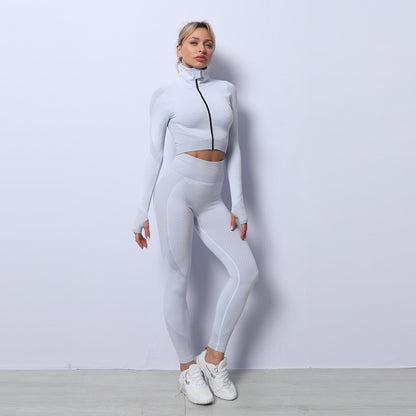 Women's  3PCS Yoga Sport Tracksuit Set - Outfit Emporium