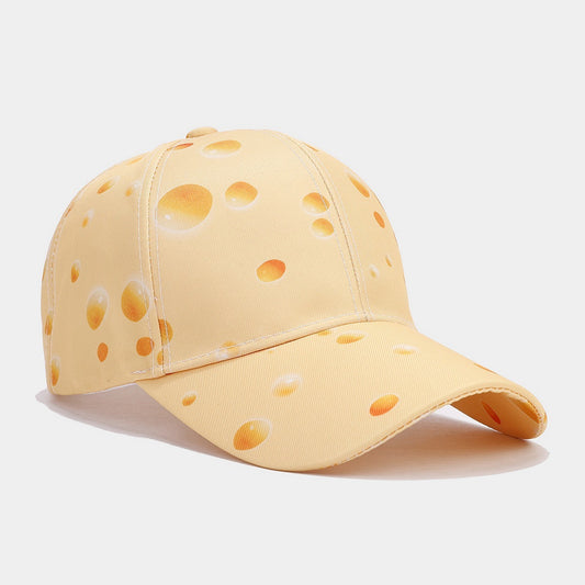 Cheese Pattern Full Printed Peaked Cap