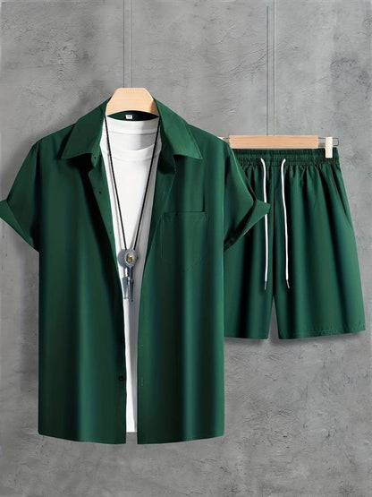 Beach Style Short Sleeve Shirt Men's Suit - Outfit Emporium