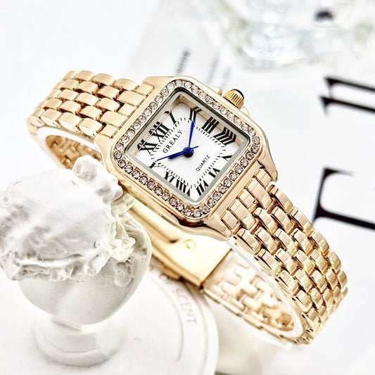 Waterproof Women's Diamond-embedded Watch