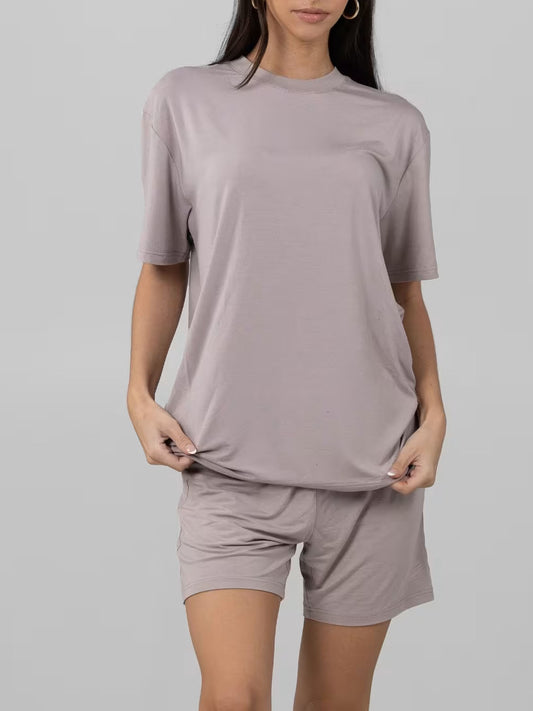 Women's Plus Size Loose Casual Summer Short-sleeved Home Wear Suit