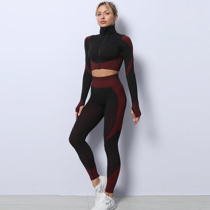 Women's  3PCS Yoga Sport Tracksuit Set - Outfit Emporium